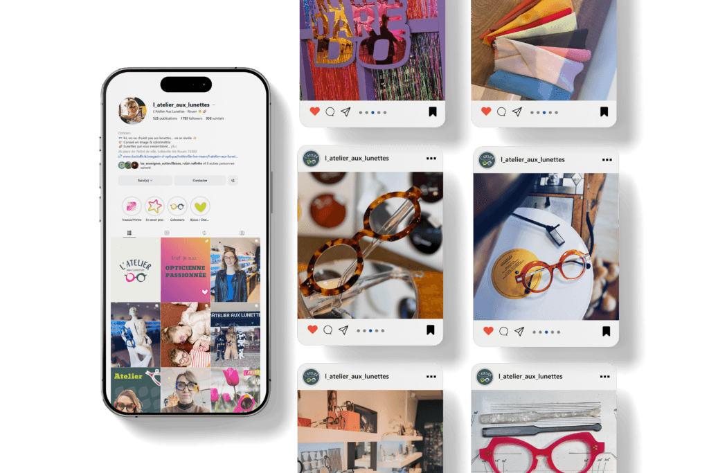 Mockup Instagram - Atelier aux Lunettes